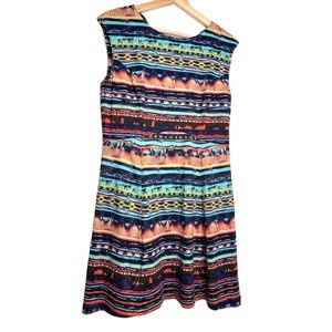 Title Nine Hillary's Sassy Back Dress Colorful Size Medium Active Tennis Golf